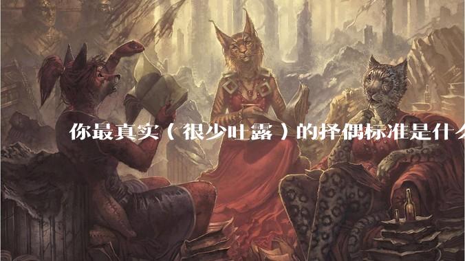 你最真实（很少吐露）的择偶标准是什么？