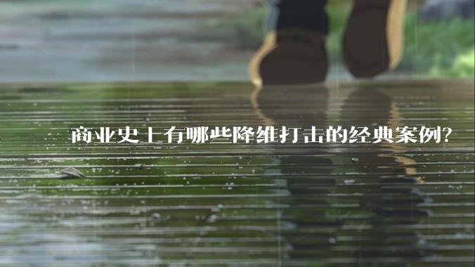 商业史上有哪些降维打击的经典案例？